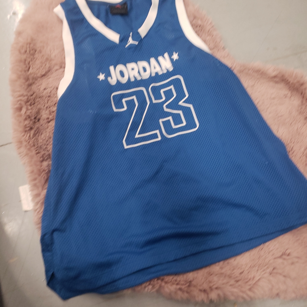 Womens Jordan Royal Blue Jersey with White Trim
